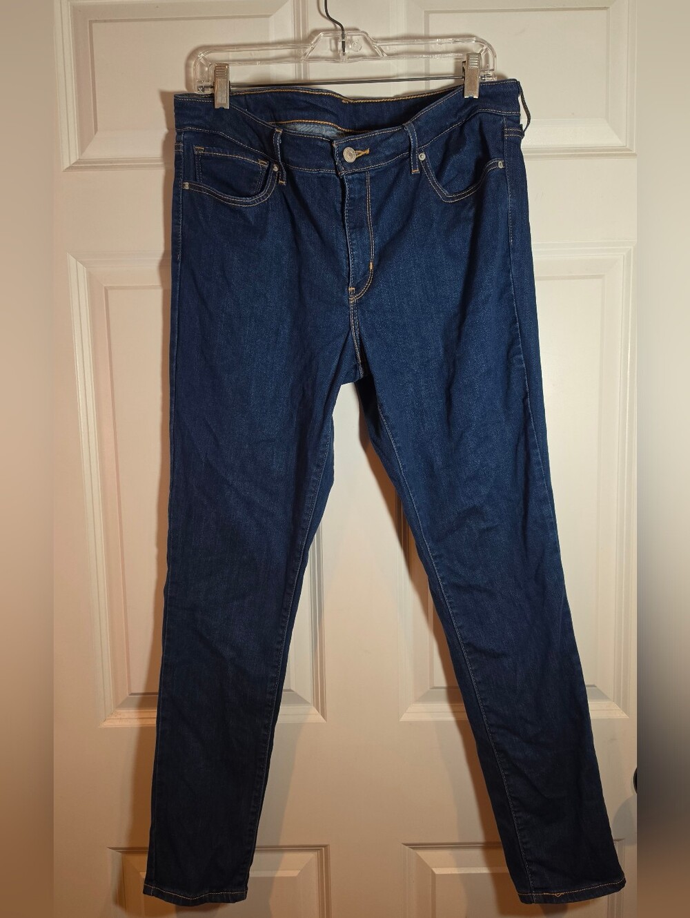 Levi Strauss & Co Dark Blue Stretch Skinny Jeans Size 32 X 30